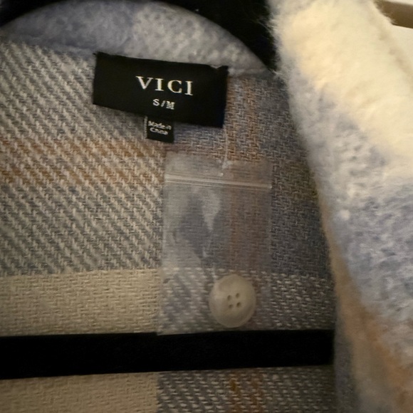 CASEY POCKETED PLAID BUTTON DOWN SHACKET - Picture 7 of 7